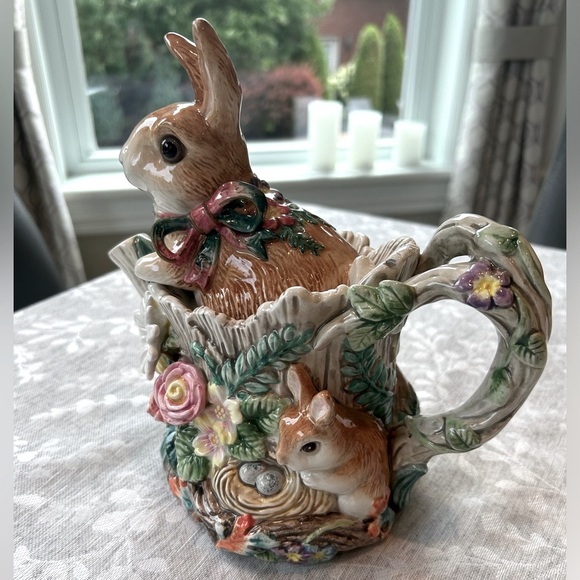 Vintage Fitz and Floyd Classics Bunny Teapot - Picture 5 of 16